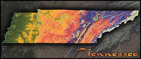 tennessee elevation map