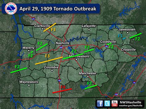 tennessee tornado map