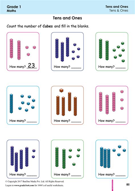 Tens And Ones Worksheet Maths Resources Place Value Counting Tens And Ones Worksheet - Counting Tens And Ones Worksheet