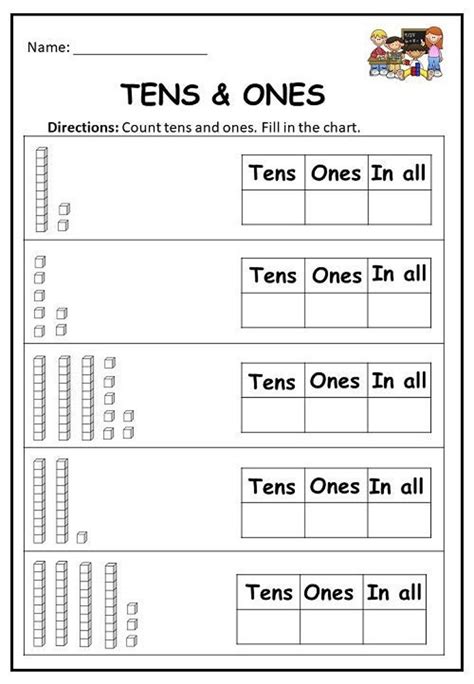 Tens Facts Worksheet   Understanding Tens And Ones 1st Grade Math Worksheets - Tens Facts Worksheet