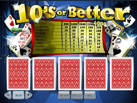 Tens Or Better Video Poker Draw Quick Tens And Ones - Draw Quick Tens And Ones