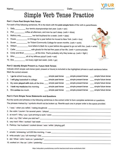 Tense Worksheet Grade 7   Seventh Grade Grade 7 Tenses Questions For Tests - Tense Worksheet Grade 7