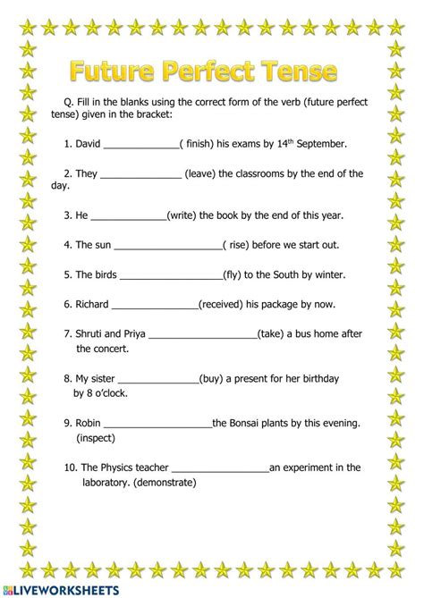 Tenses Worksheet For Grade 9 Perfectyourenglish Com Grade 9 Worksheets - Grade 9 Worksheets