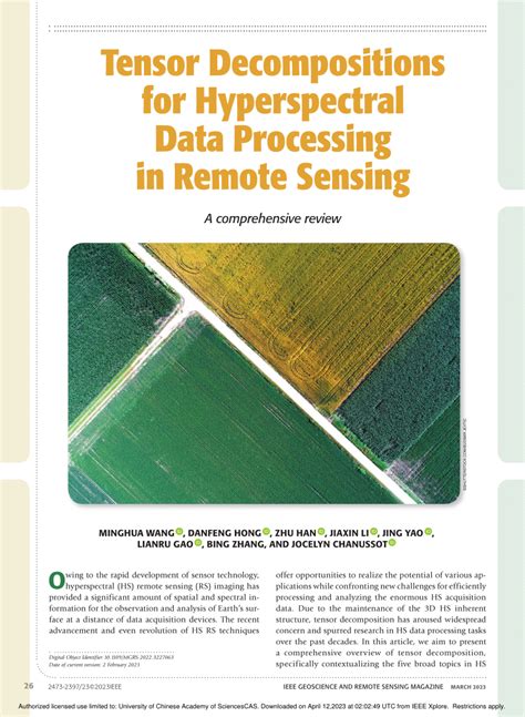 Tensor Flow Remote Sensing