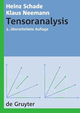 Tensoranalysis De Gruyter Lehrbuch
