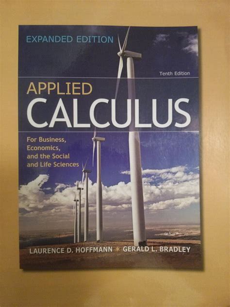 Tenth Edition Applied Calculus Hoffman Bradley