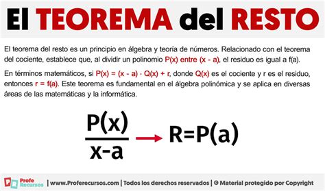 Teorema Del Resto