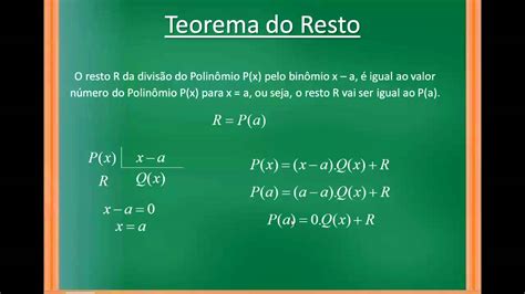 Teorema Do Resto