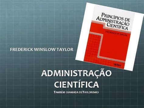Teoria Cientifica Da Administração