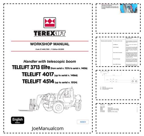 Terex Operators Manual Telehandler