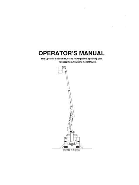 terex telelect operators manual