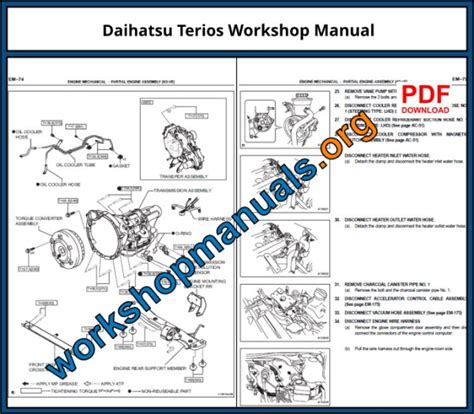 Terios Workshop Manual