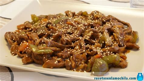 Ternera Con Salsa De Ostras