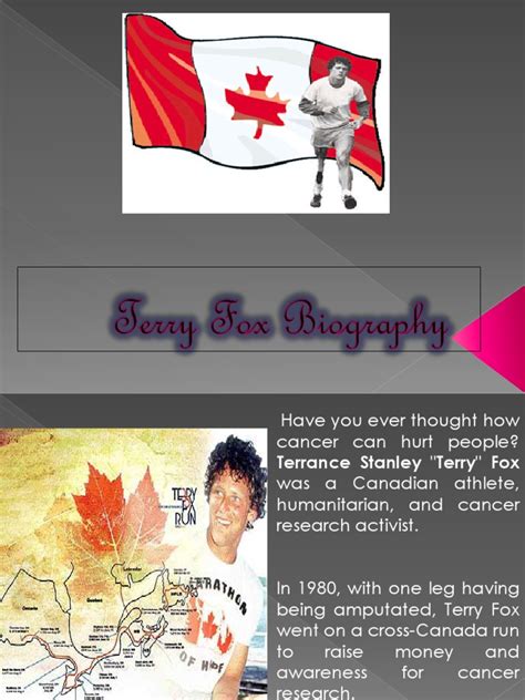 terry fox biography introduction examples