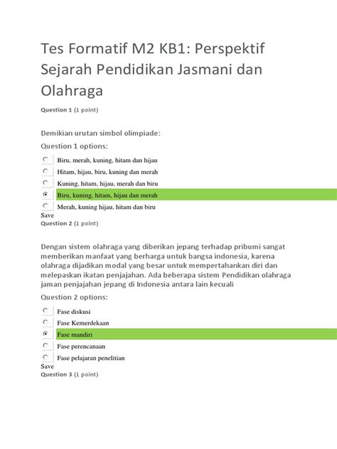 Tes Formatif M2 Kb1