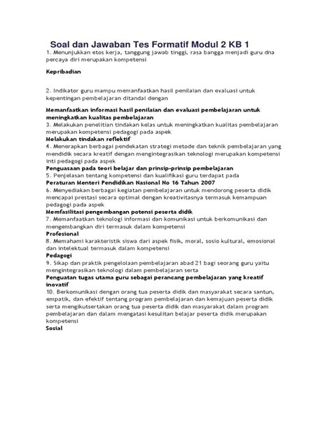 Tes Formatif M3 Kb1