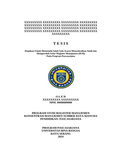 tesis magister sdm