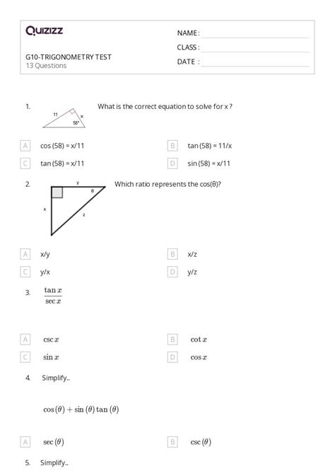Test 33 Trigonometry