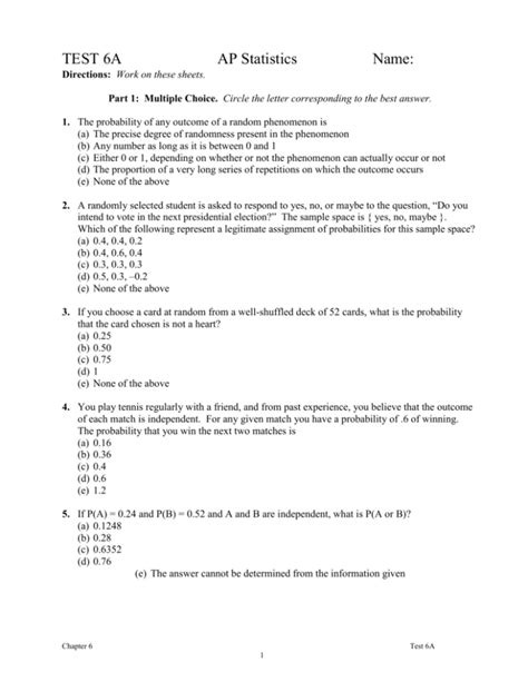 test 6a ap statistics
