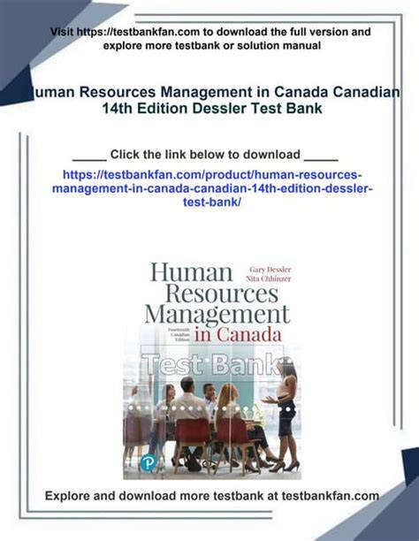 test bank for human resources management