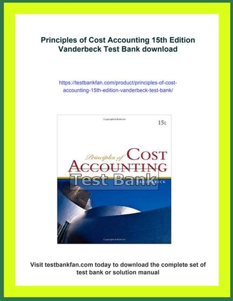 Test Bank Principles Of Cost Accounting 14e
