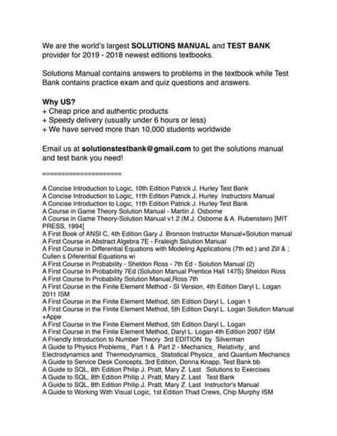 Test Bank Solutions Manual Cafe