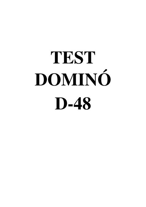 test d48 completo pdf