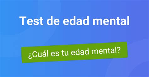 Test De Edad Menta