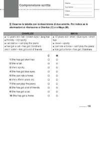 Test Inglese Comprensione
