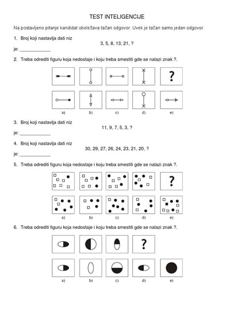 Test Inteligencije Za Decu Do 10 Godina Billiy