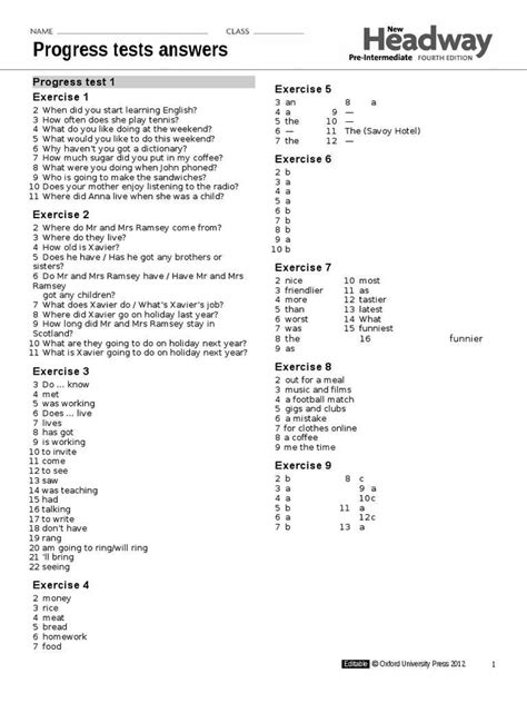 Test Of Genius Answer Key