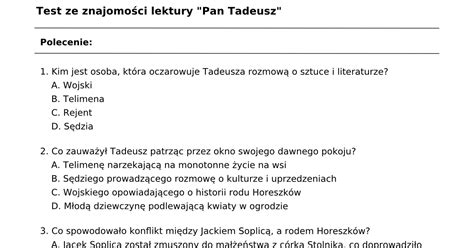 Test Pan Tadeusz
