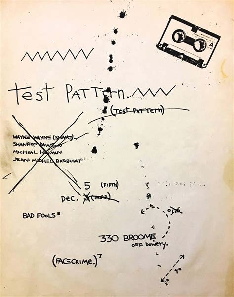 test pattern basquiat biography
