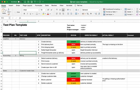 Test Plan Template Exampler