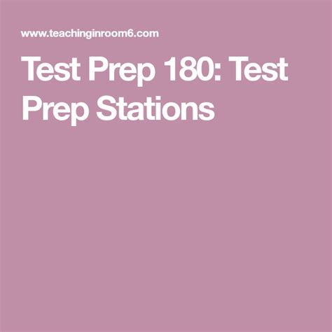 Test Prep 180 Test Prep Stations Teaching In Prep Dog 6th Grade - Prep Dog 6th Grade