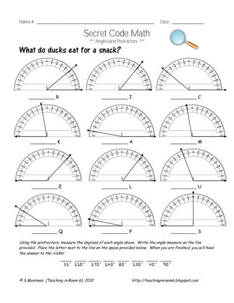 Test Questions With Protractors Page 3 Using Protractors Worksheet - Using Protractors Worksheet