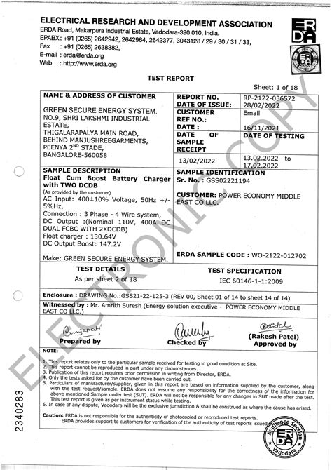Test Report Iec 60947 2 Low Voltage Switchgear And