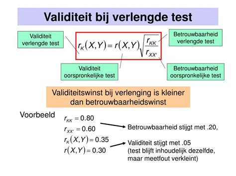 test validiteit uitleg