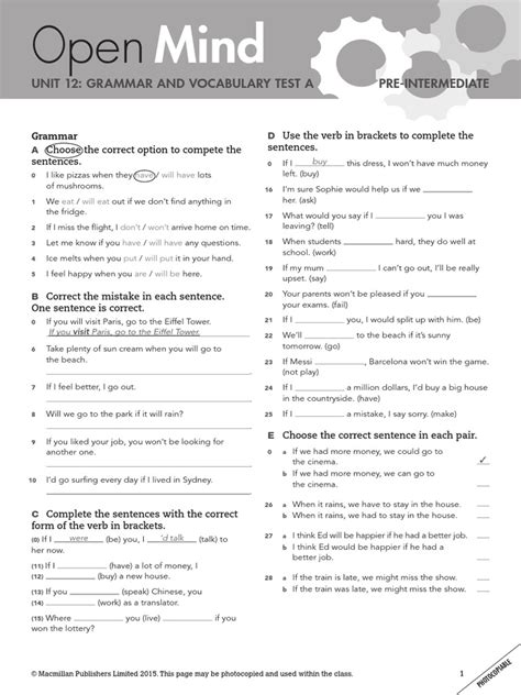 Read Online Test Answers Pre Intermediate Unit 12 File Type Pdf 