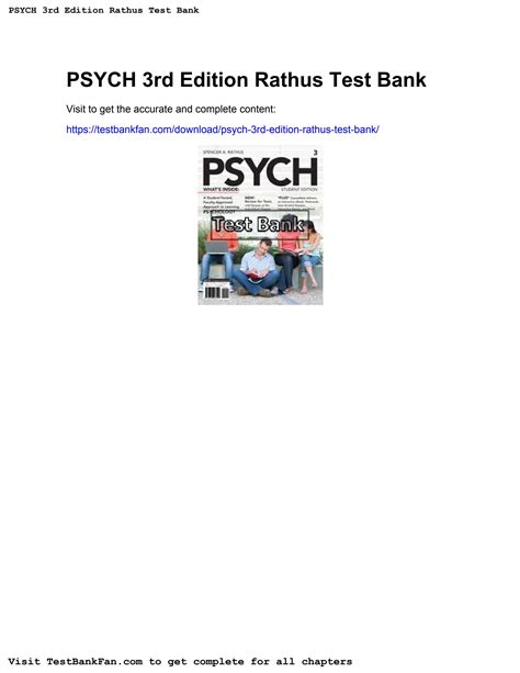 Full Download Test Bank For Psych Rathus Third Edition 