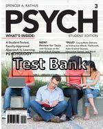 Full Download Test Bank For Psych Rathus Third Edition 