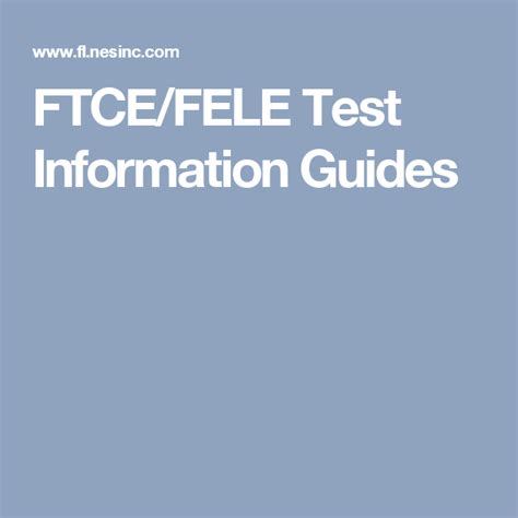 Download Test Information Guides Ftce Fele 