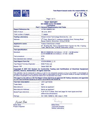 Download Test Report Form Template Fobsun 
