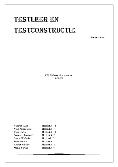 testconstructie