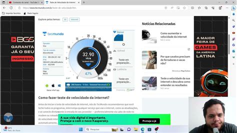 Teste De Velocidade Tecmundo
