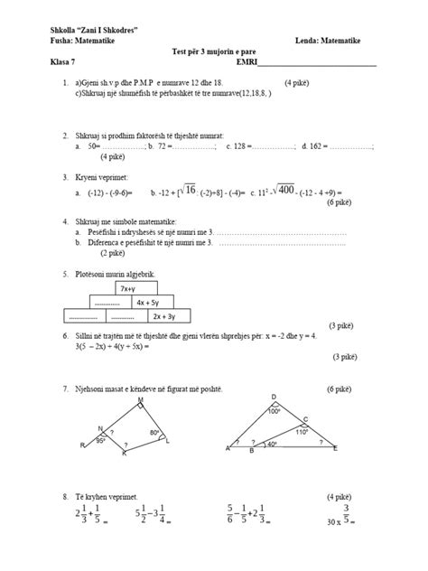 Teste Matematike 7 Pegi
