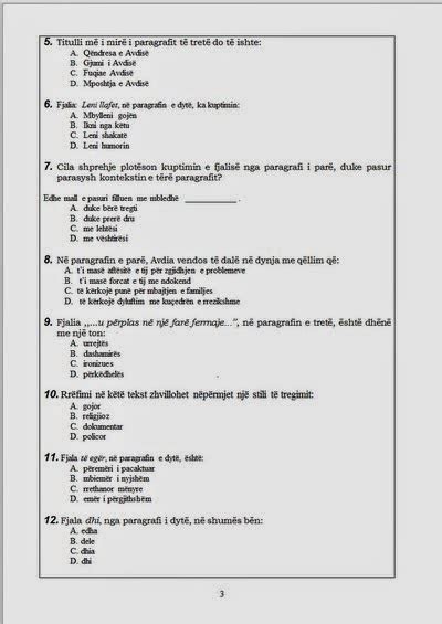 testi i arritshmerise 2012