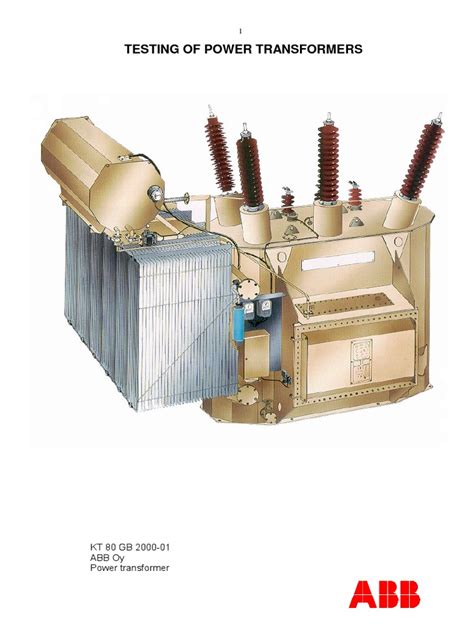 Testing Of Power Transformers Abb