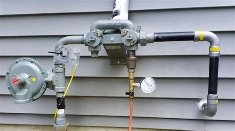 testing a gas line for leaks