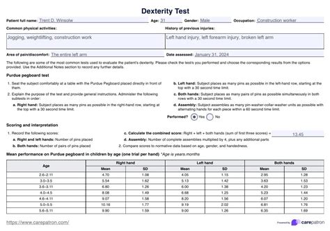 Download Testing Manual Dexterity 